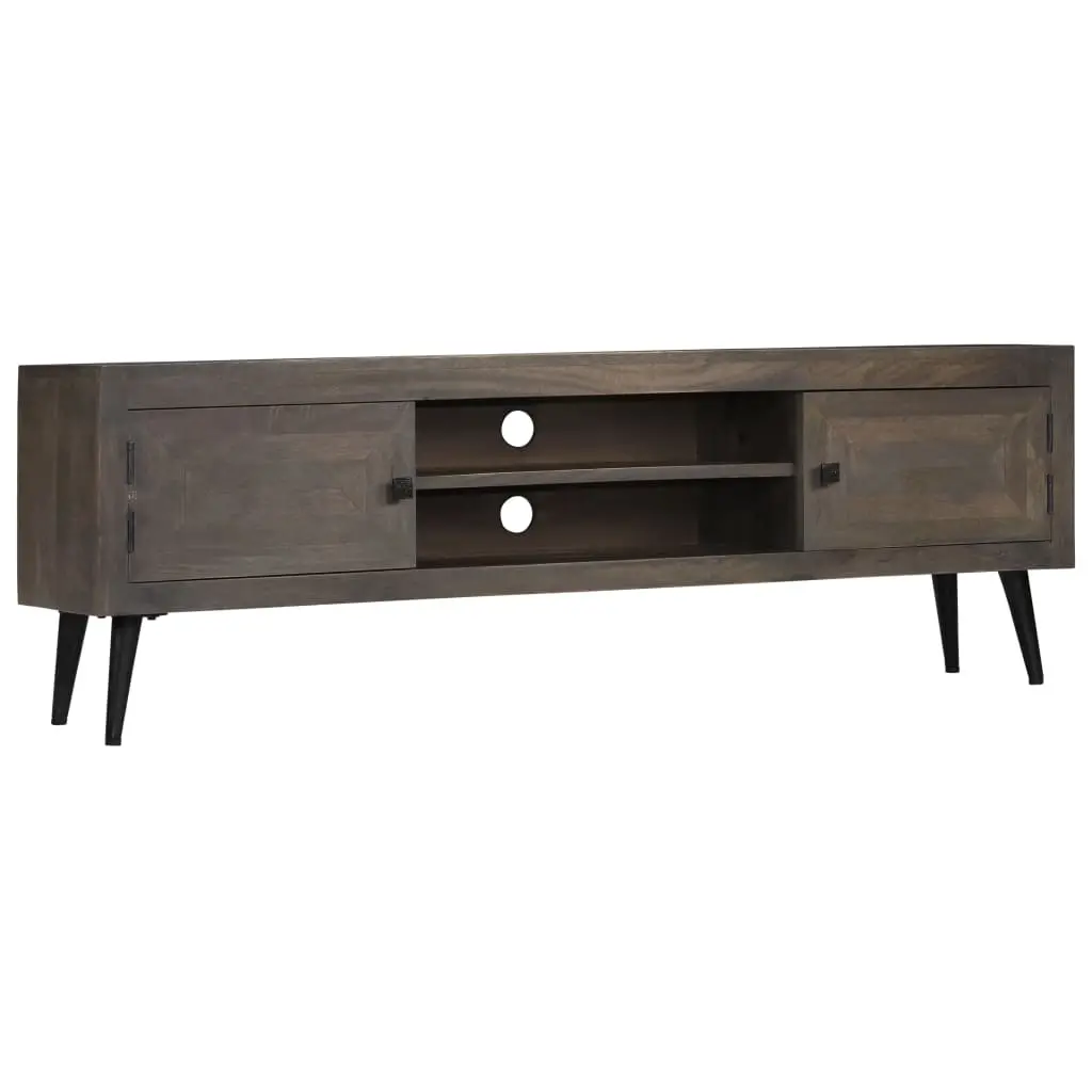 TV Cabinet Solid Mango Wood 140x30x45 cm 245910 - Furniture