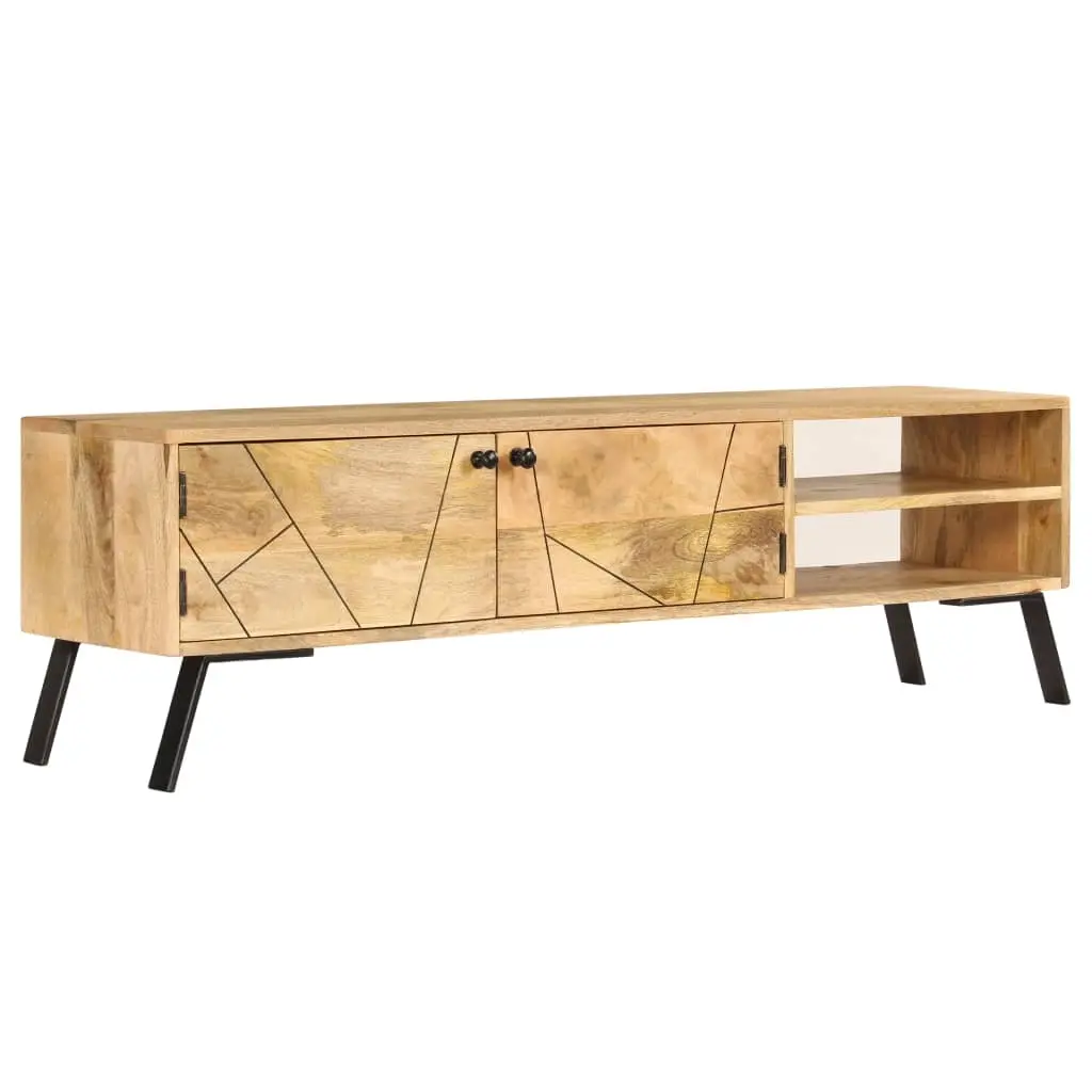 TV Cabinet Solid Mango Wood 140x30x40 cm 246154 - Furniture