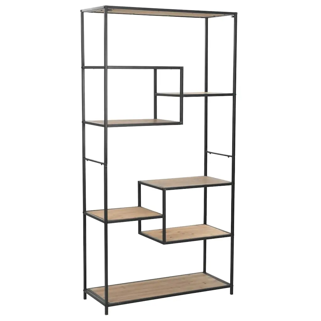 Bookcase Solid Firwood and Steel 90.5x35x180 cm 246427 - Furniture
