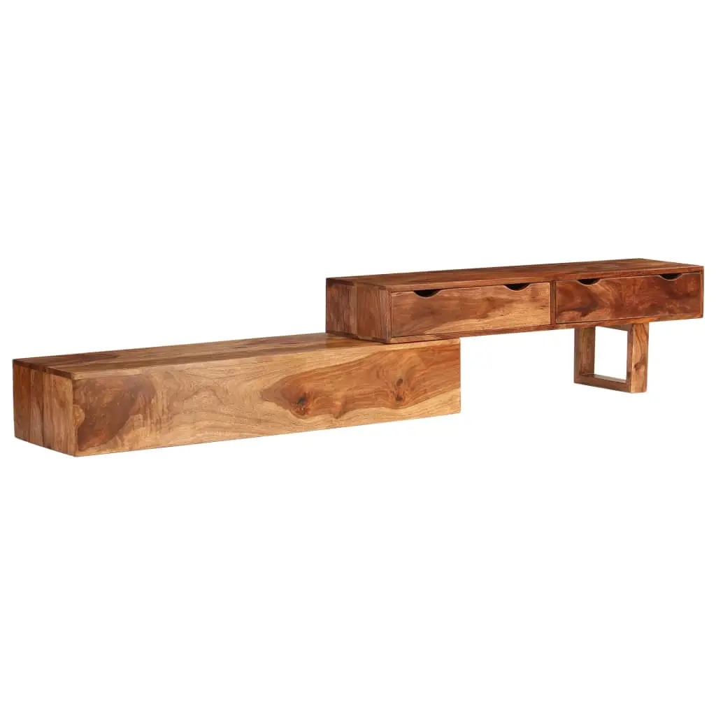 TV Cabinet Brown 200x30x35 cm Solid Wood Acacia 246691 - Furniture