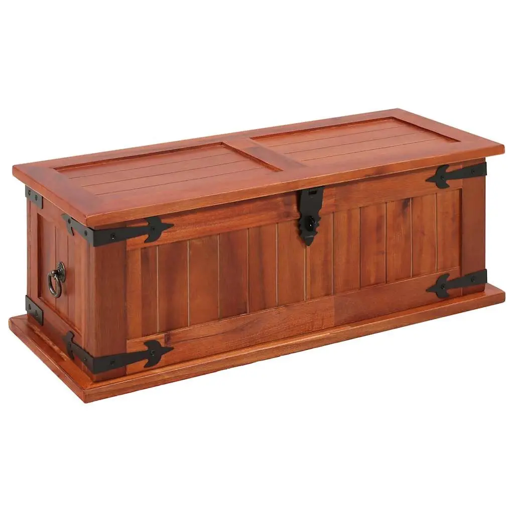 Storage Chest 60x25x22 cm Solid Acacia Wood 247240 - Furniture
