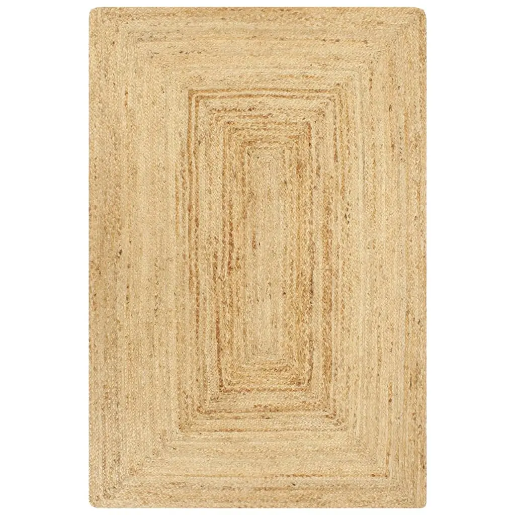 Handmade Rug Jute Natural 120x180 cm 133729 - Home & Garden