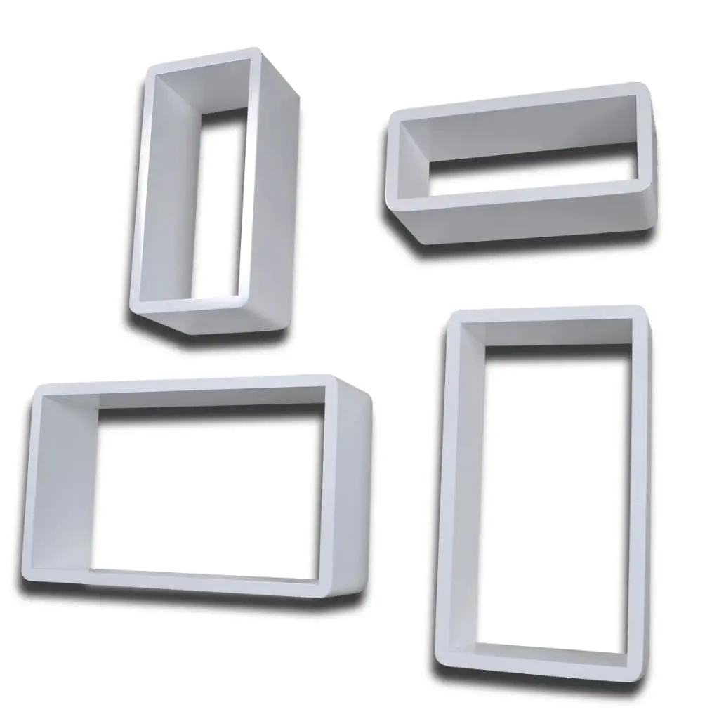 Wall Cube Shelves 8 pcs White 275971 - Furniture