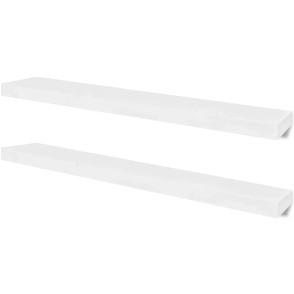 Wall Shelves 4 pcs White 100 cm 275999 - Furniture