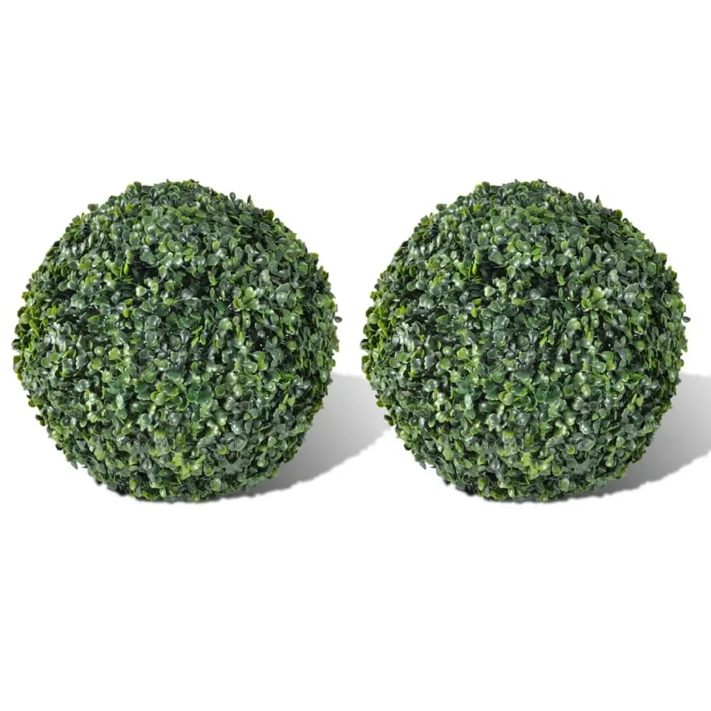 Boxwood Ball Artificial Leaf Topiary Ball 27 cm 2 pcs 40871 - Home & Garden