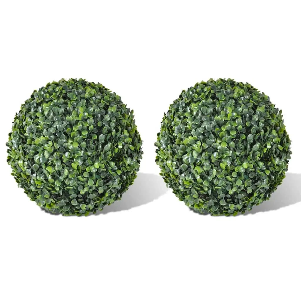 Boxwood Ball Artificial Leaf Topiary Ball 35 cm 2 pcs 40872 - Home & Garden