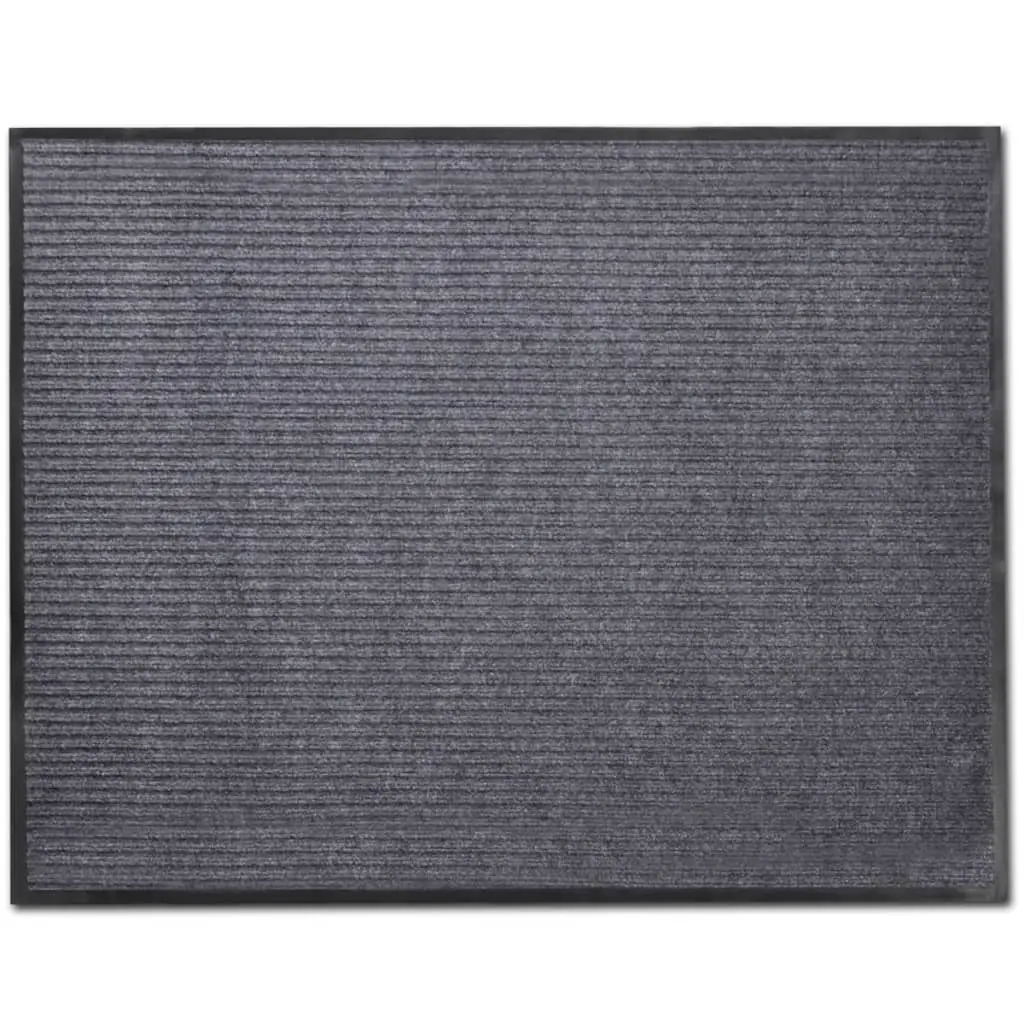 Door Mat Grey 120 x 180 cm PVC 241277 - Home & Garden