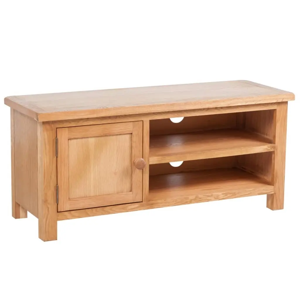 TV Cabinet 103 x 36 x 46 cm Solid Oak Wood 241679 - Furniture