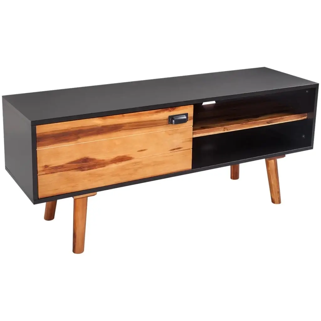 TV Cabinet 120x35x50 cm Solid Acacia Wood 243174 - Furniture