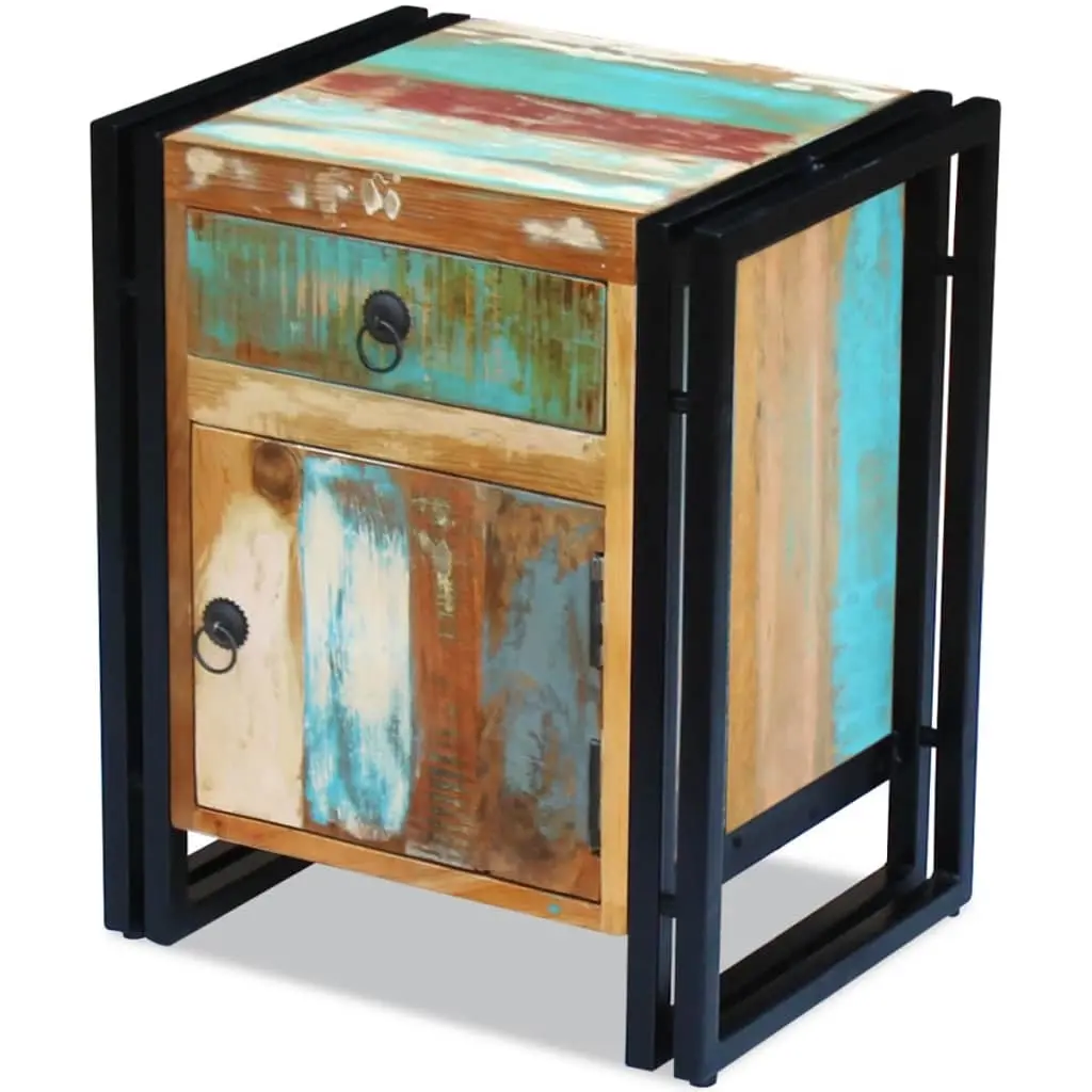 Bedside Cabinet Solid Reclaimed Wood 243278 - Furniture