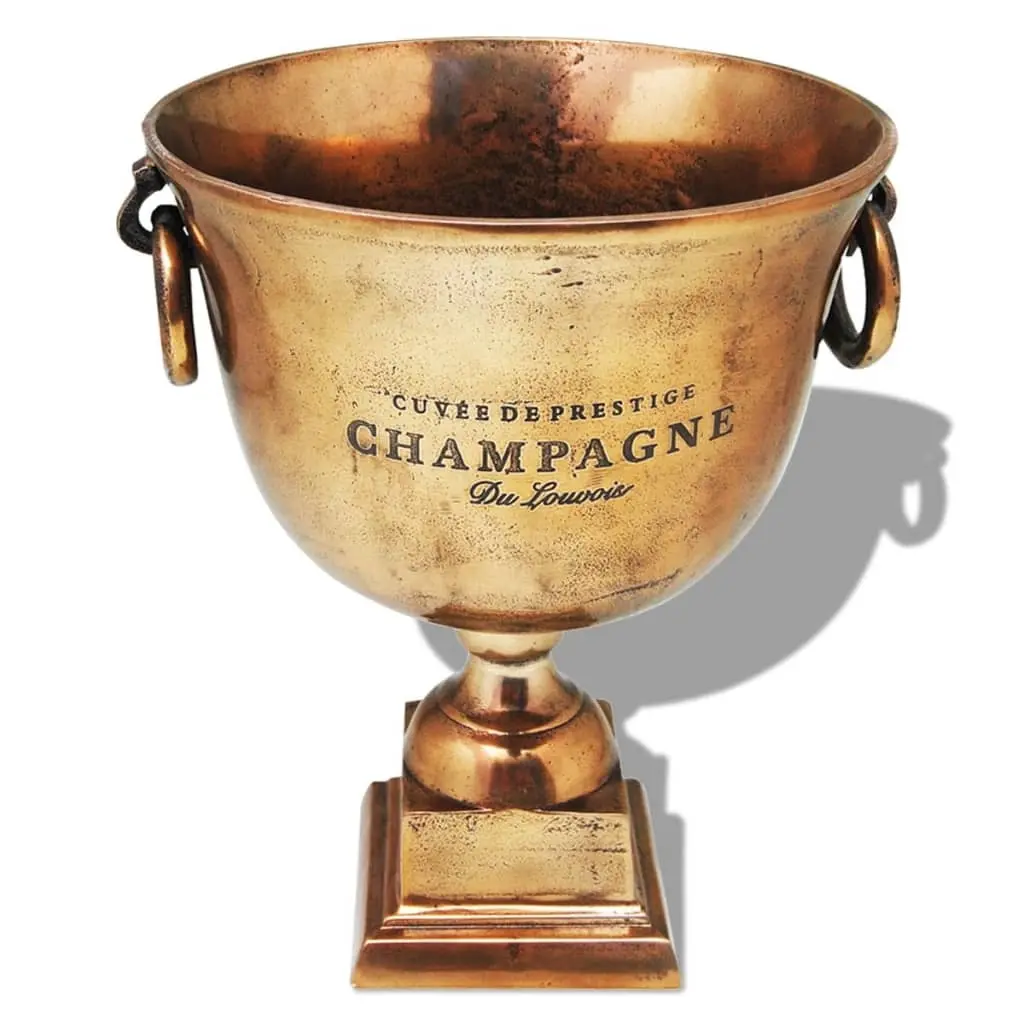 Trophy Cup Champagne Cooler Copper Brown 243498 - Home & Garden