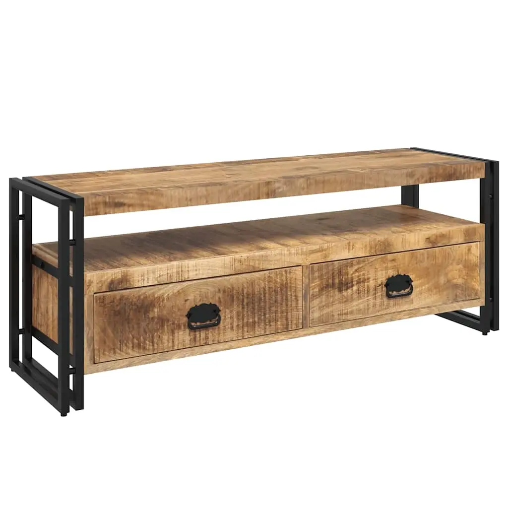 TV Cabinet 120x35x45 cm Solid Mango Wood 247402 - Furniture