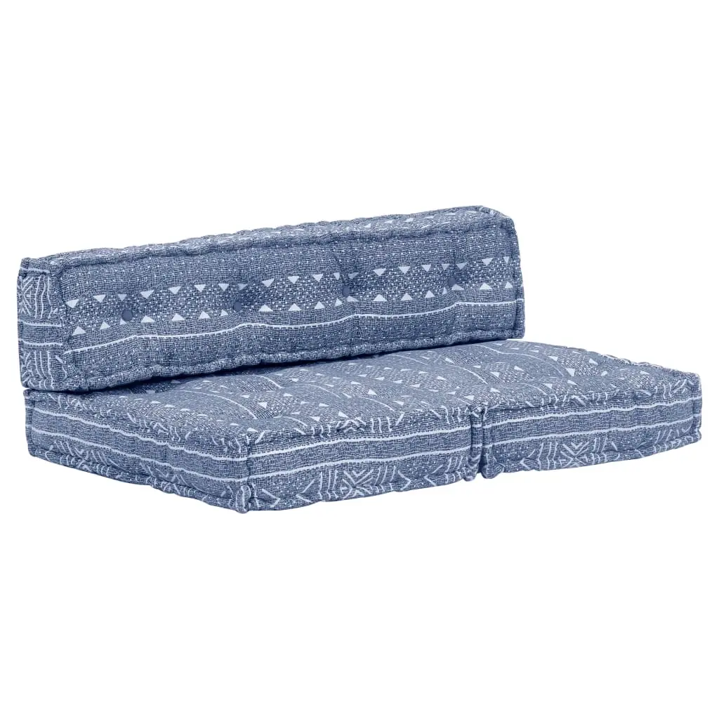 Pouffe Indigo Fabric 249423 - Home & Garden