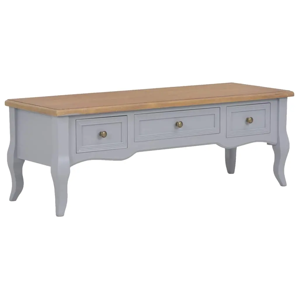 TV Cabinet Grey 100x35x35 cm Wood 280050 - Furniture