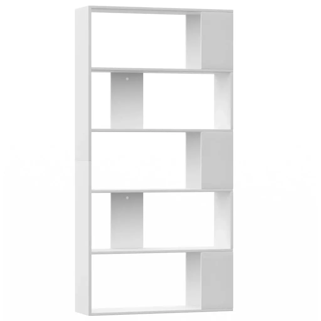 Book Cabinet/Room Divider White 80x24x159 cm Engineered Wood 800099 - Furniture