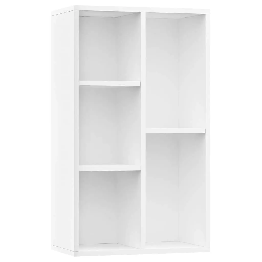 Book Cabinet/Sideboard White 50x25x80 cm Engineered Wood 800162 - Furniture