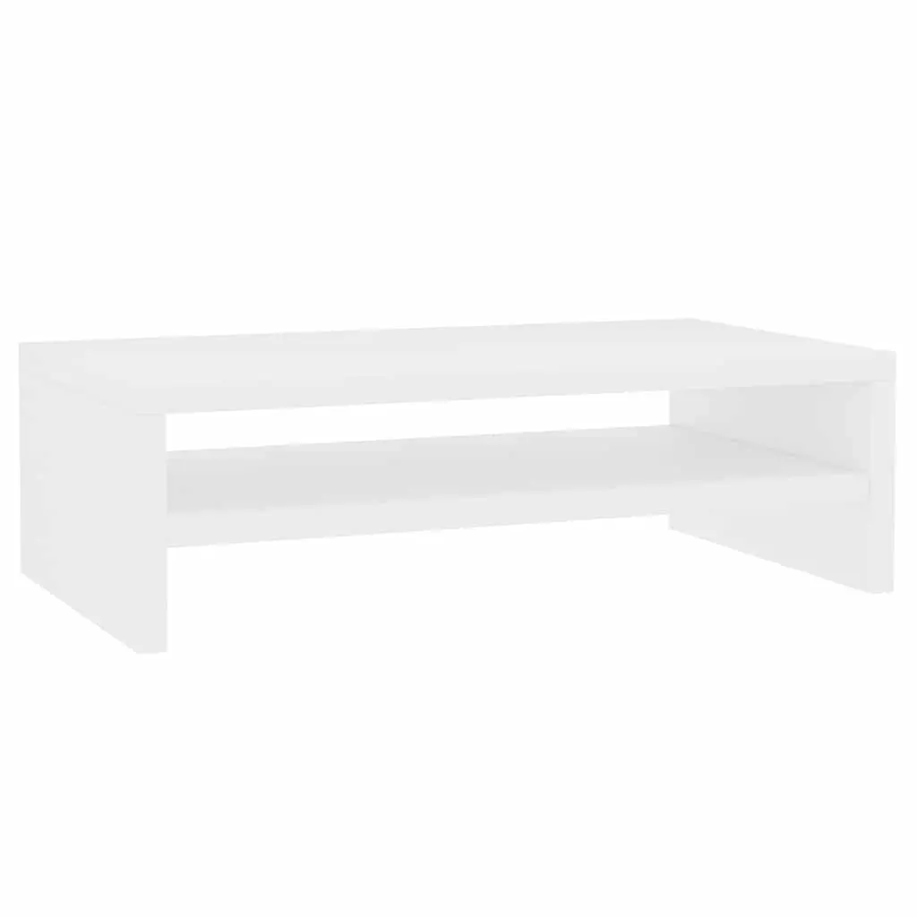 Monitor Stand White 42x24x13 cm Engineered Wood 800216 - Electronics