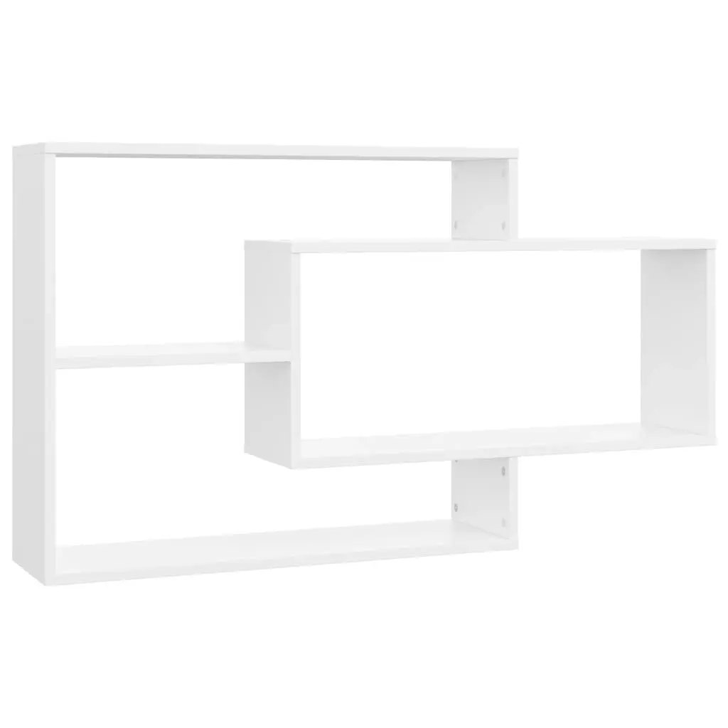 Wall Shelves White 104x20x58.5 cm Engineered Wood 800324 - Furniture