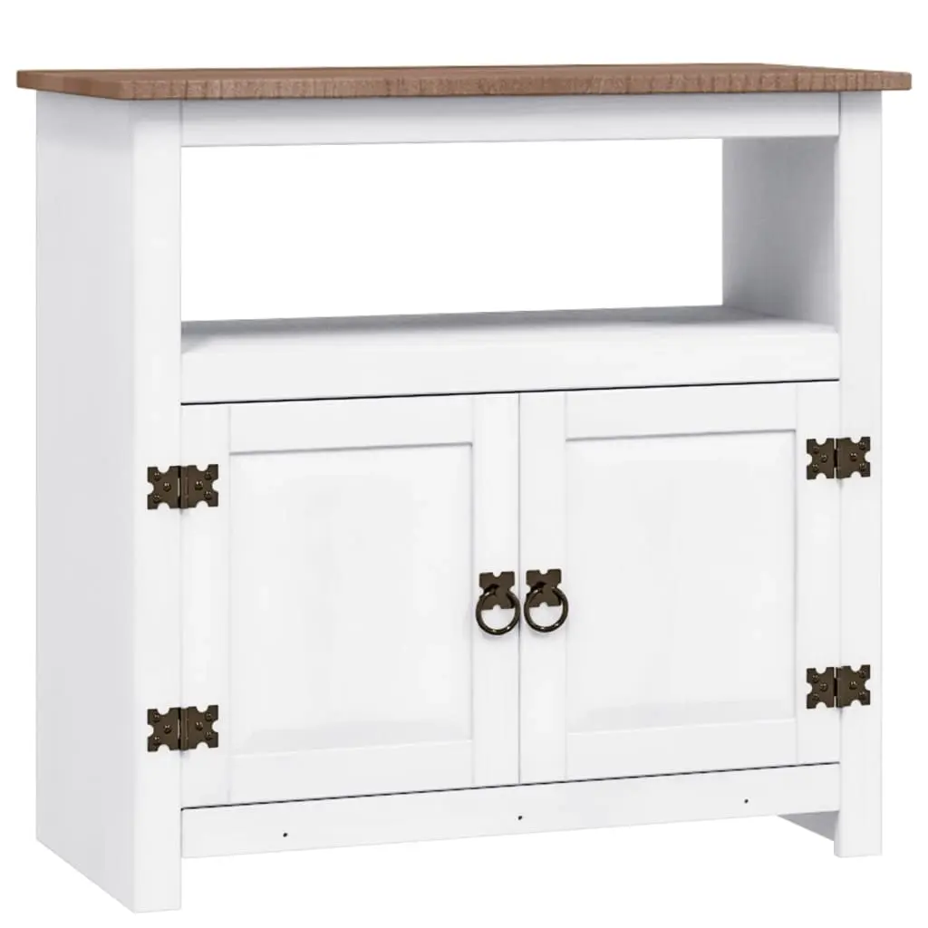 TV Cabinet Mexican Pine Corona Range White 80x43x78 cm 282642 - Furniture