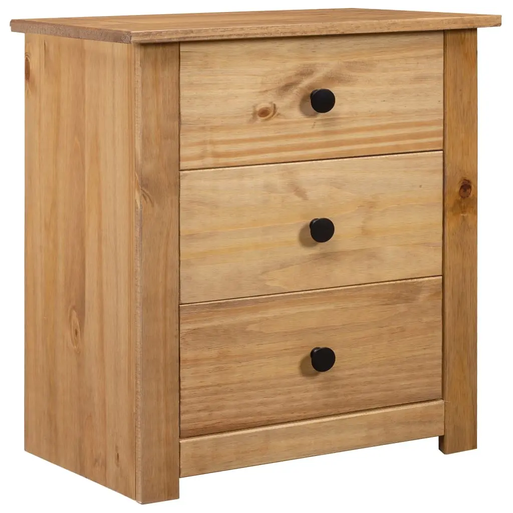 Bedside Cabinet 46x40x57 cm Pinewood Panama Range 282652 - Furniture