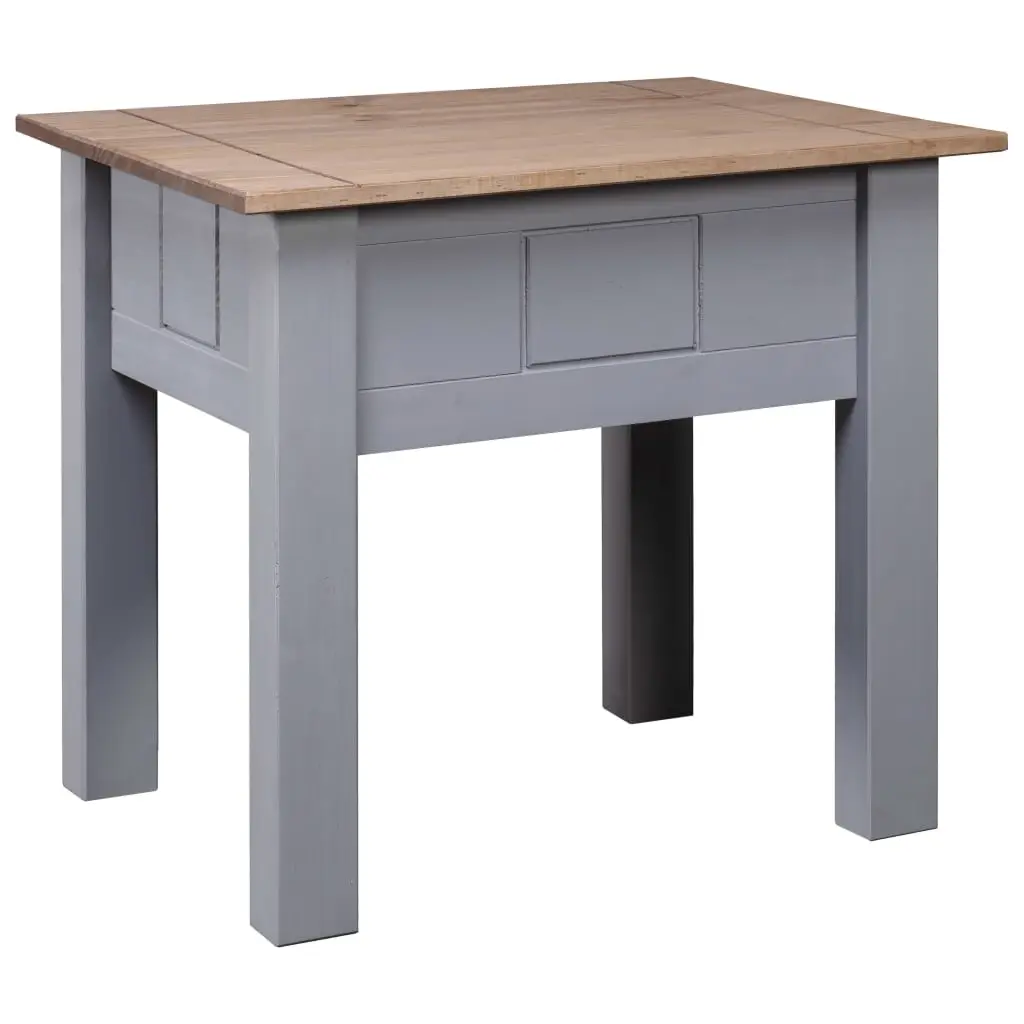 Nightstand Grey 50.5x50.5x52.5 cm Pine Panama Range 282674 - Furniture