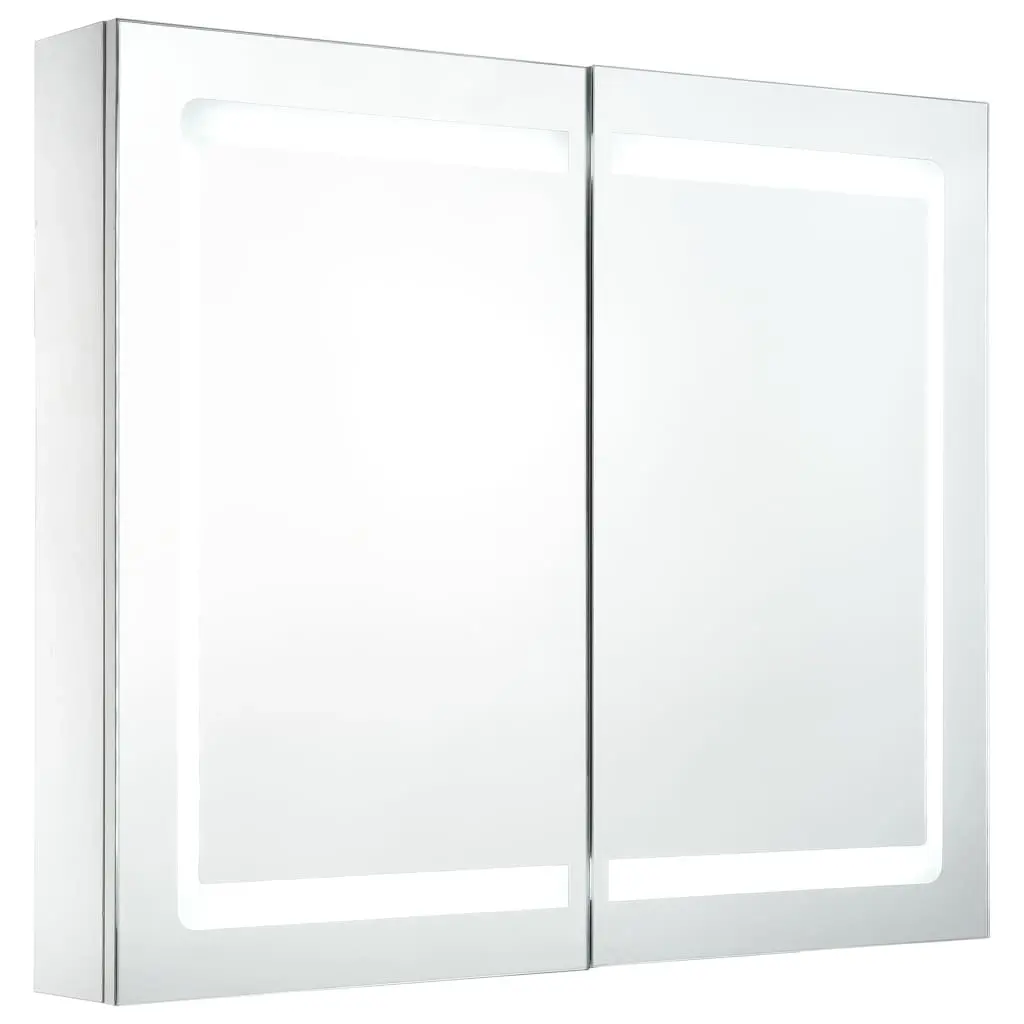LED Bathroom Mirror Cabinet 80x12.2x68 cm 285123 - Home & Garden