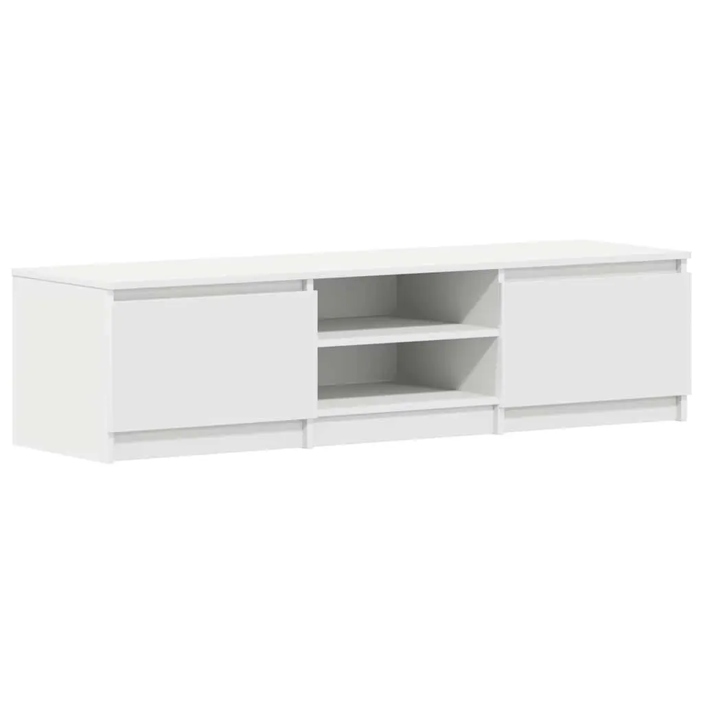 TV Cabinet White 140x40x35.5 cm Engineered Wood 800648 - Furniture