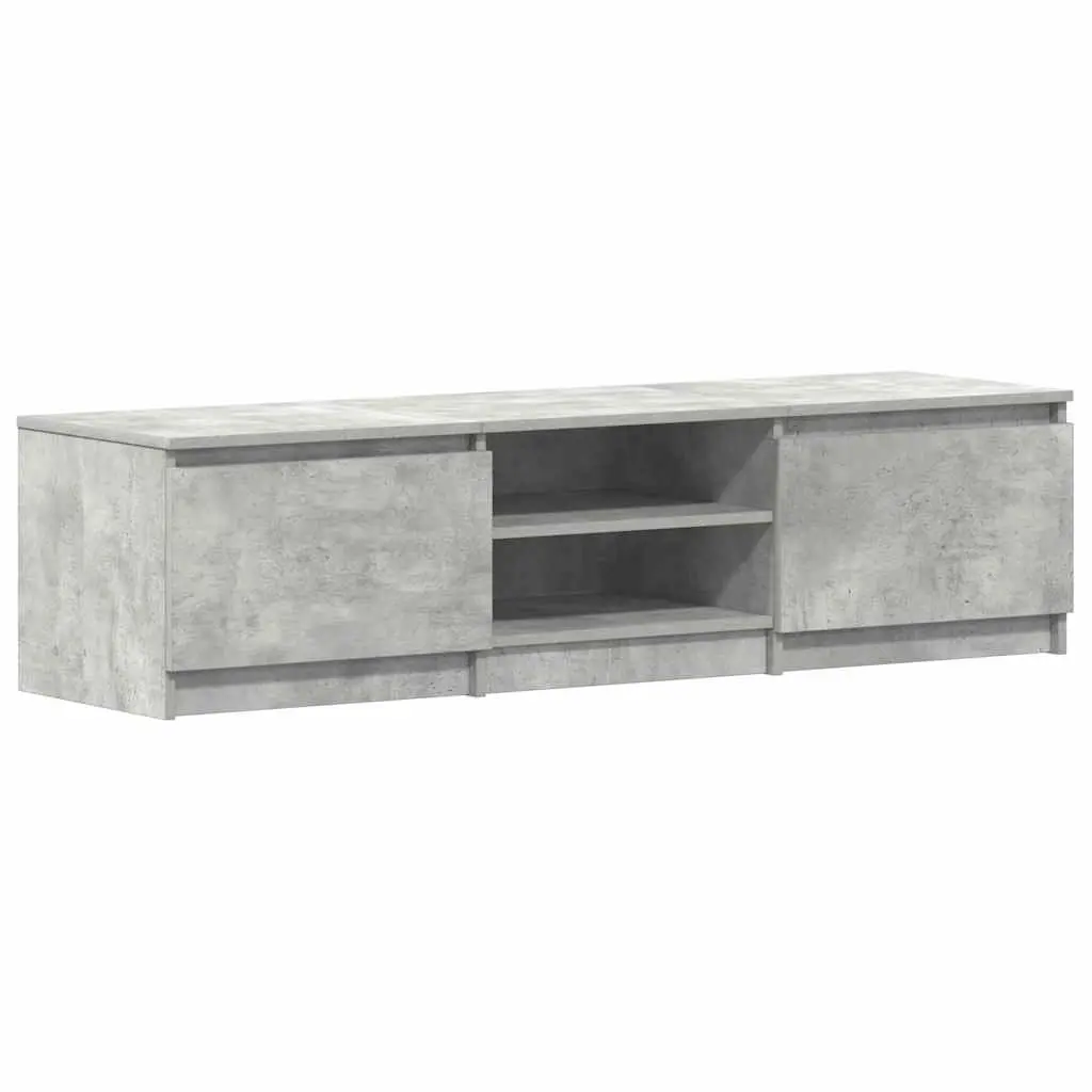 TV Cabinet Concrete Grey 140x40x35.5 cm Engineered Wood 800652 - Furniture