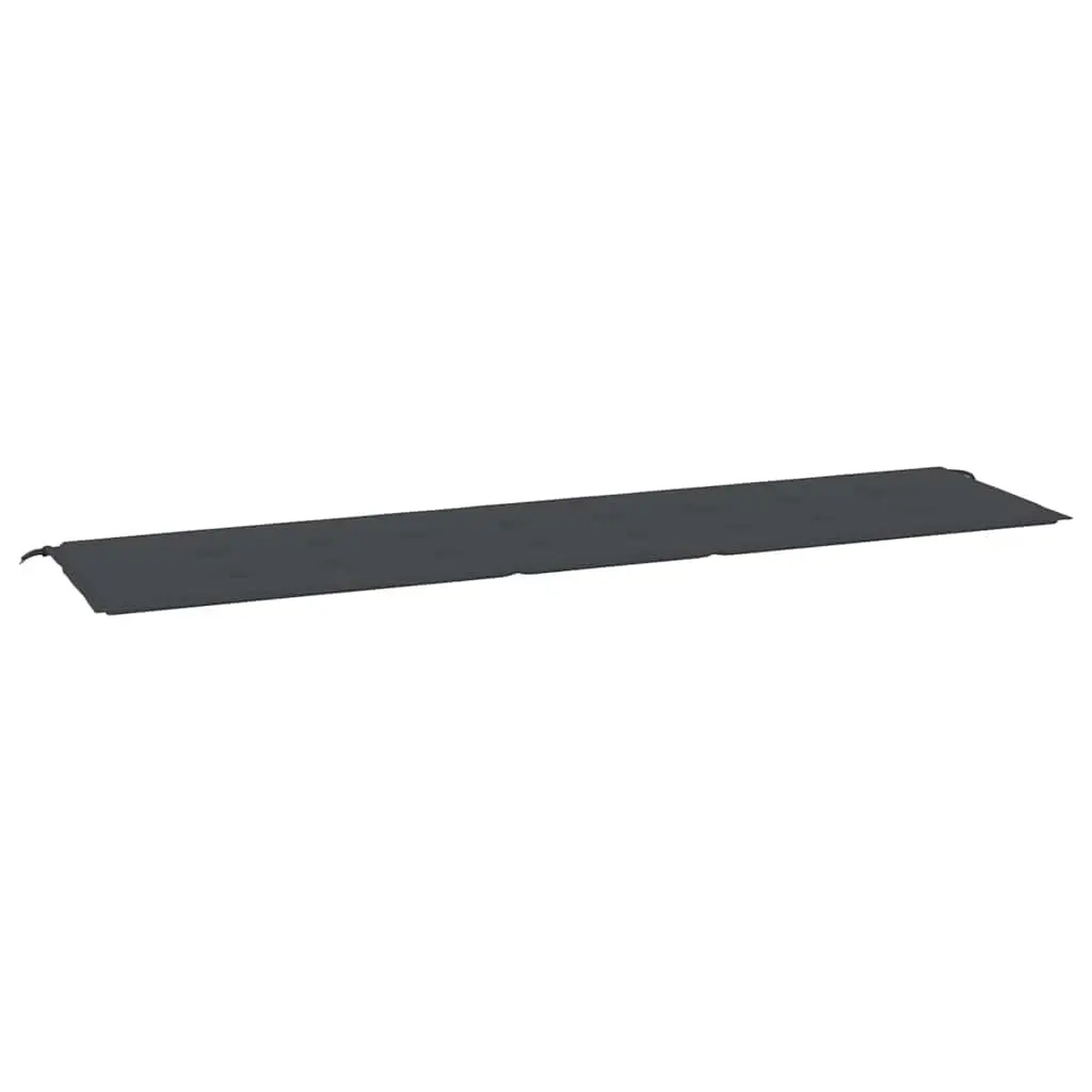 Garden Bench Cushion Black 200x50x4 cm Oxford Fabric 47613 - Home & Garden