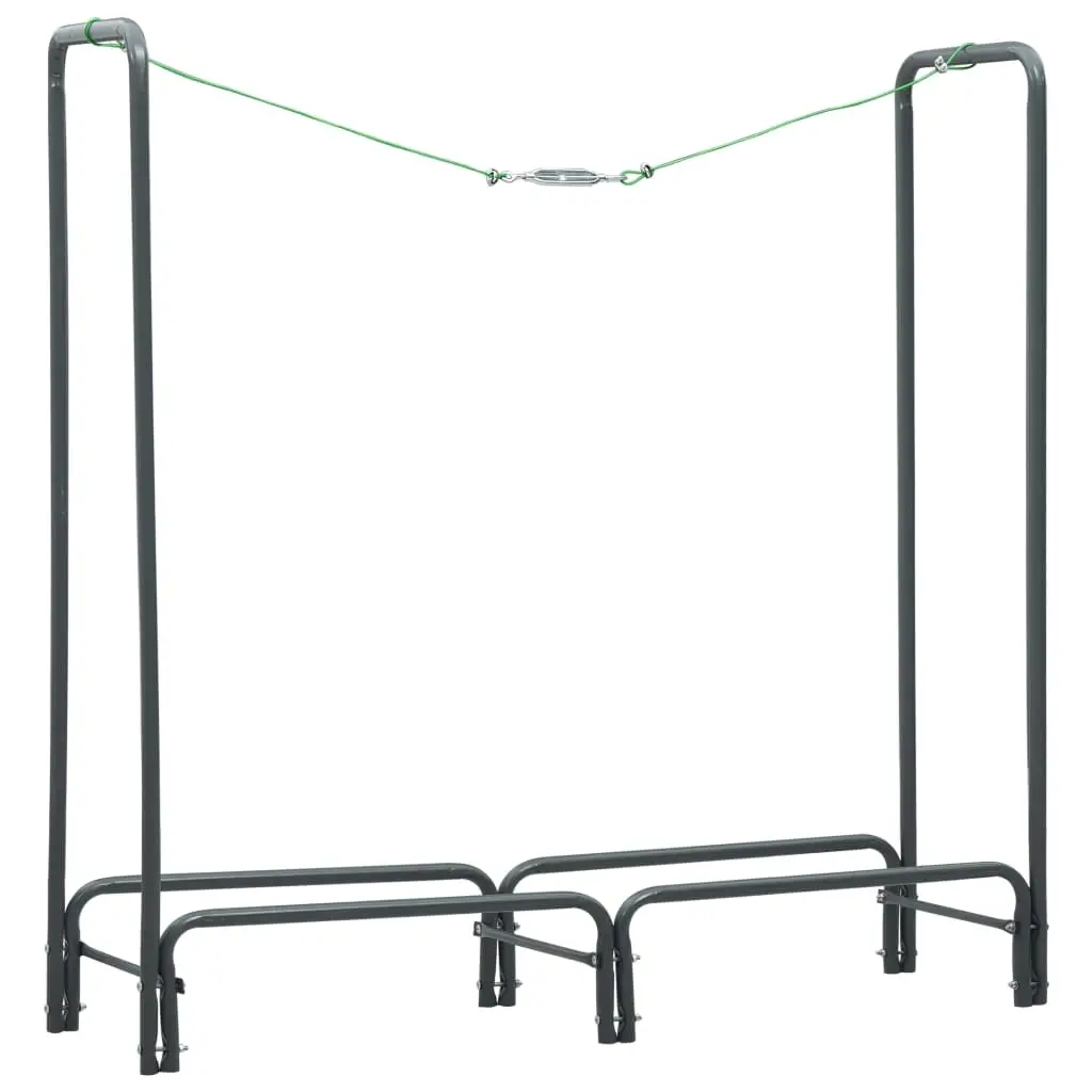 Firewood Rack Anthracite 120x35x120 cm Steel 286290 - Home & Garden