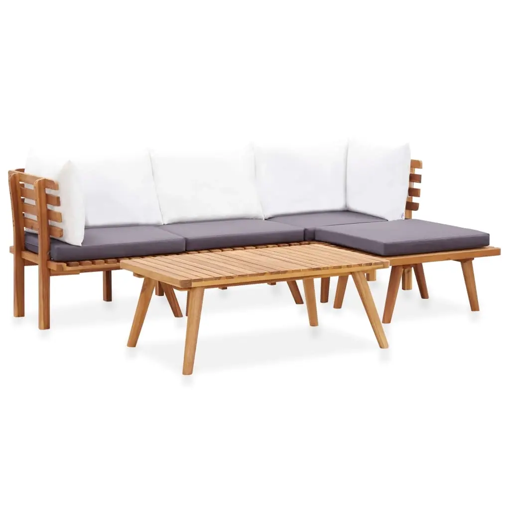 5 Piece Garden Lounge Set Solid Acacia Wood 46678 - Furniture