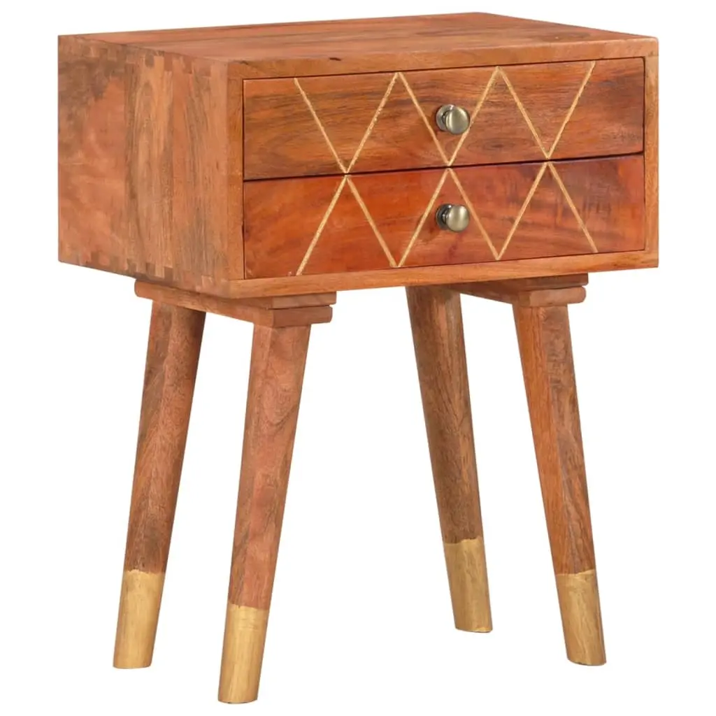 Bedside Cabinet 43x30x58 cm Solid Mango Wood 285853 - Furniture