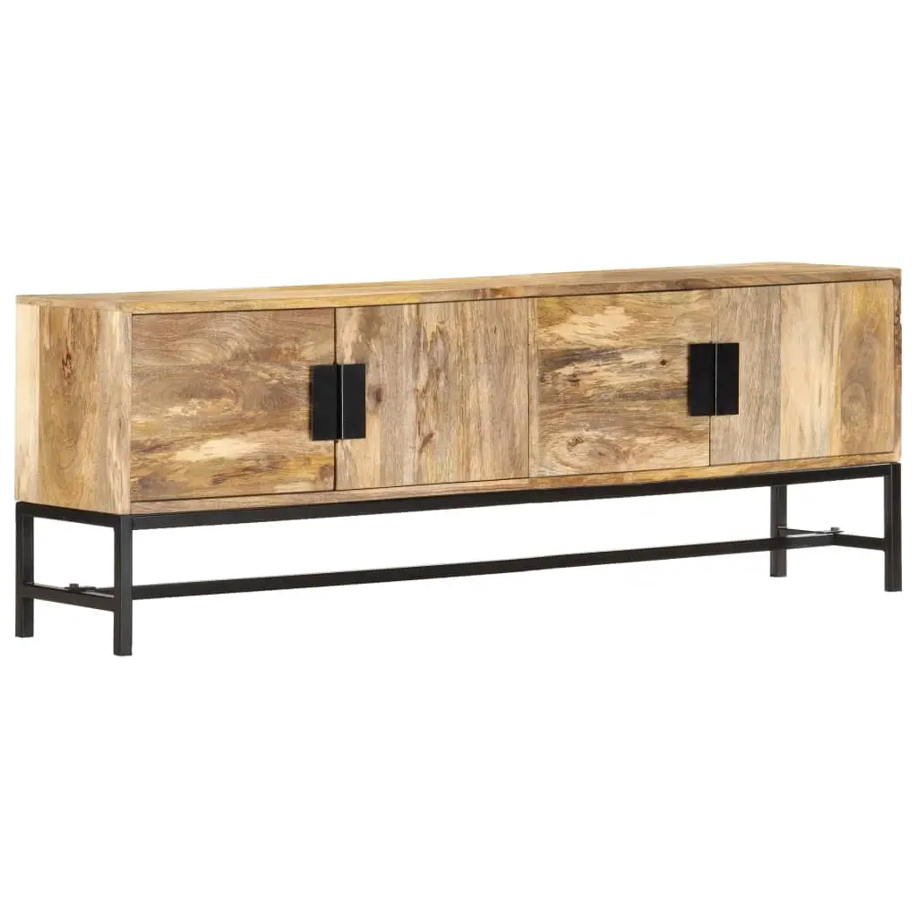 TV Cabinet 140x30x50 cm Solid Mango Wood 285863 - Furniture