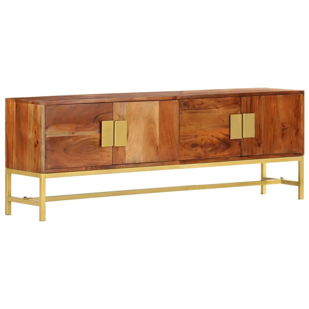 TV Cabinet 140x30x50 cm Solid Acacia Wood 285864 - Furniture