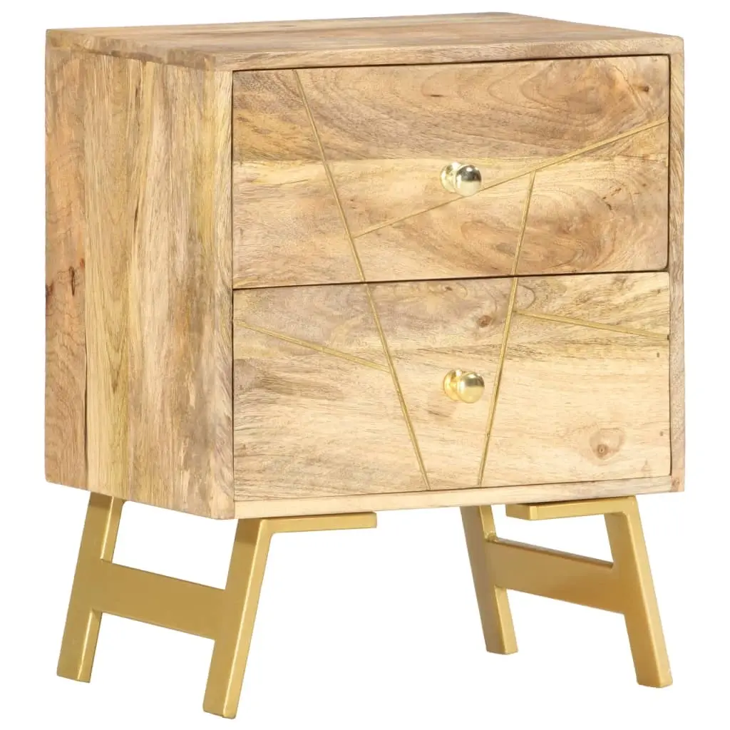 Bedside Cabinet 40x30x50 cm Solid Mango Wood 285876 - Furniture