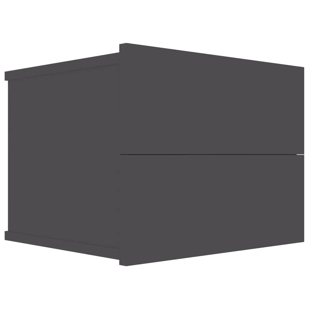 Bedside Cabinet Grey 40x30x30 cm Engineered Wood 801057 - Furniture