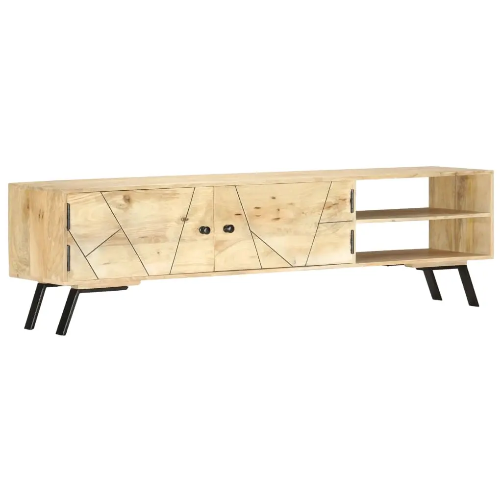 TV Cabinet 140x30x40 cm Solid Mango Wood 286152 - Furniture