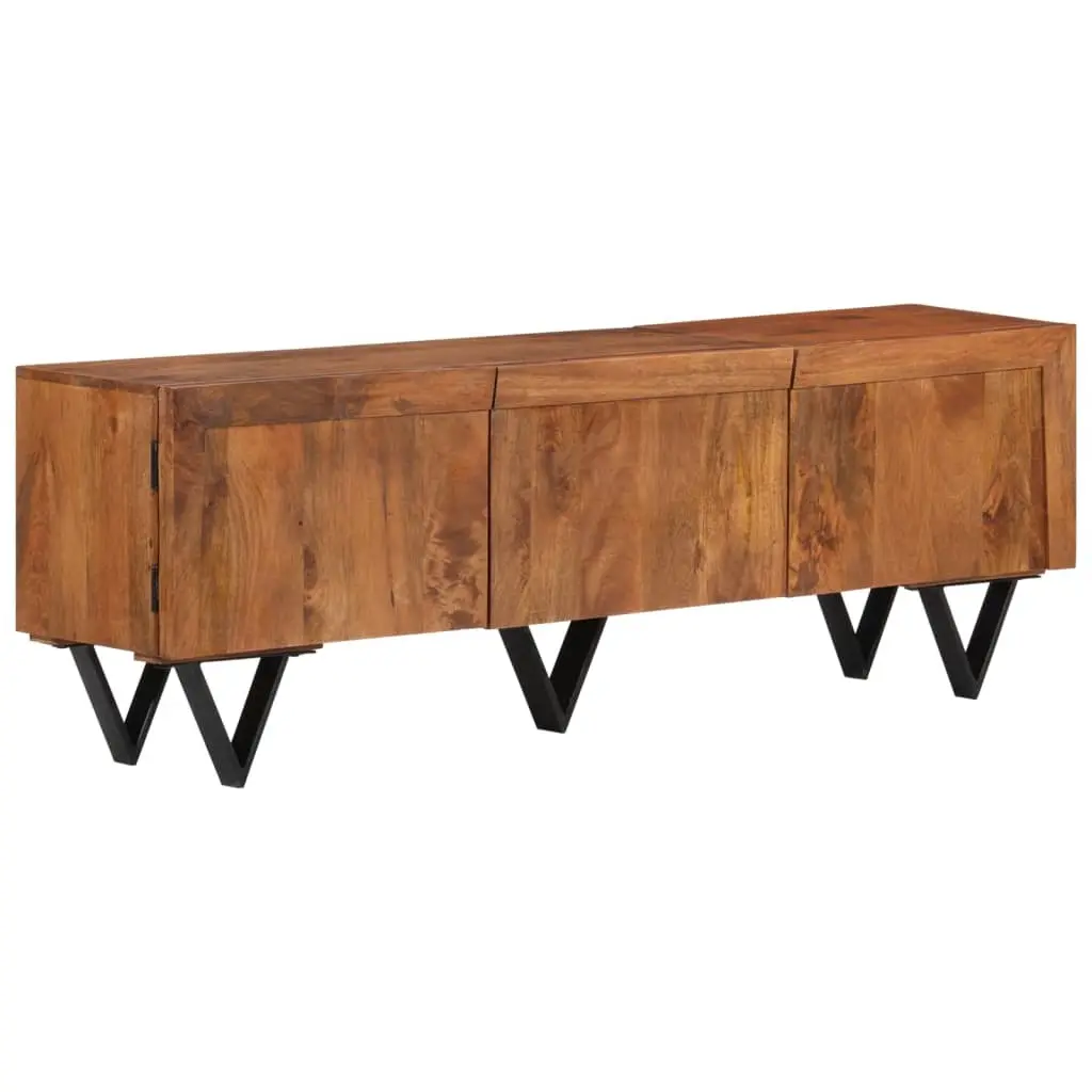 TV Cabinet 140x30x46 cm Solid Wood Mango 286566 - Furniture