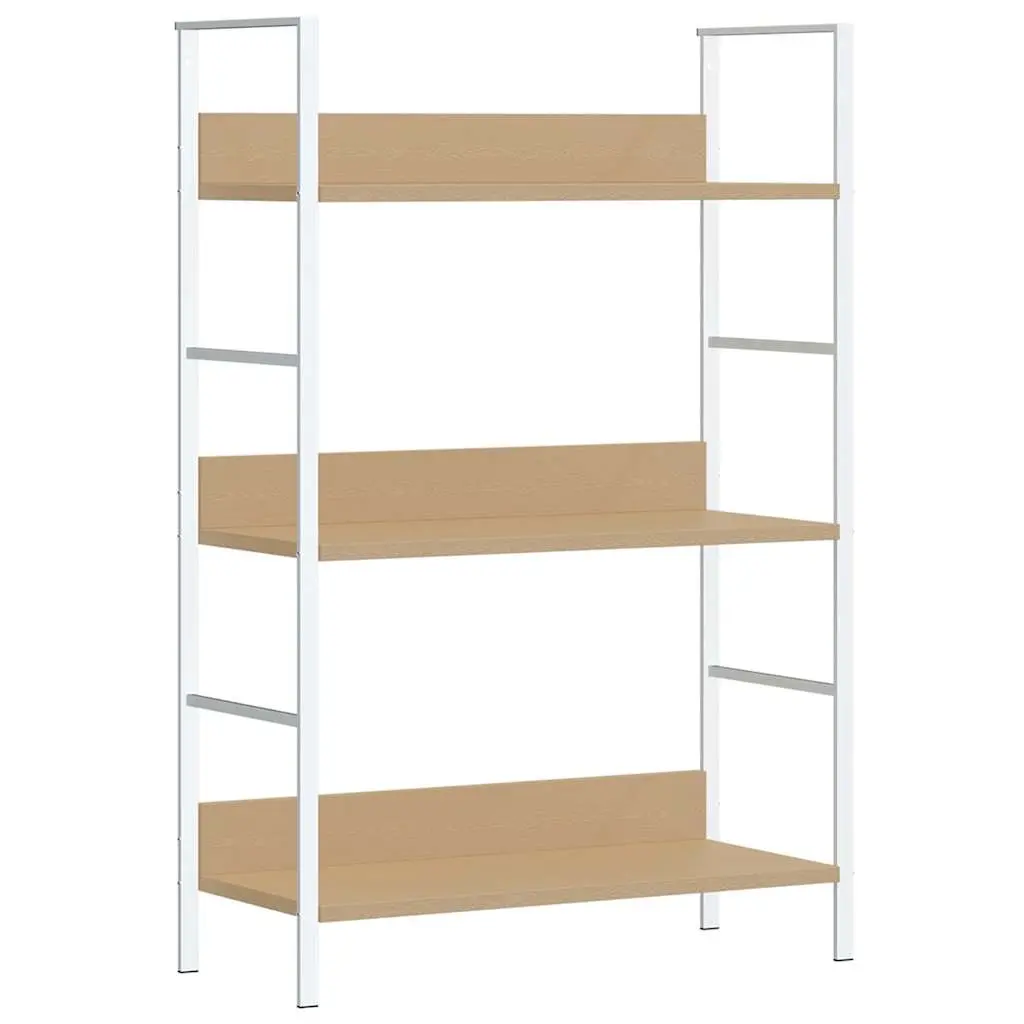 3-Layer Book Shelf Oak 60x27.6x90.5 cm Engineered Wood 288221