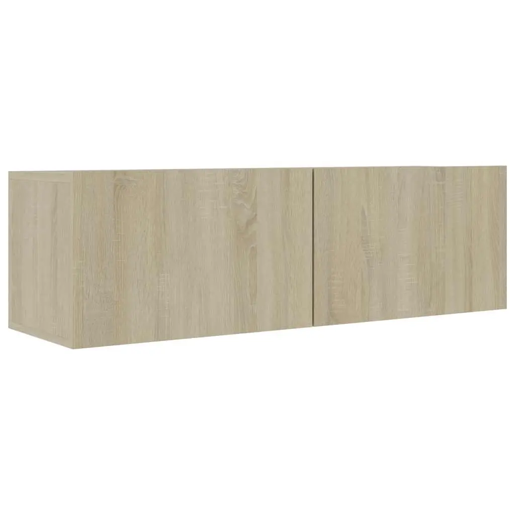 TV Cabinet Sonoma Oak 100x30x30 cm Engineered Wood 801484 - Furniture
