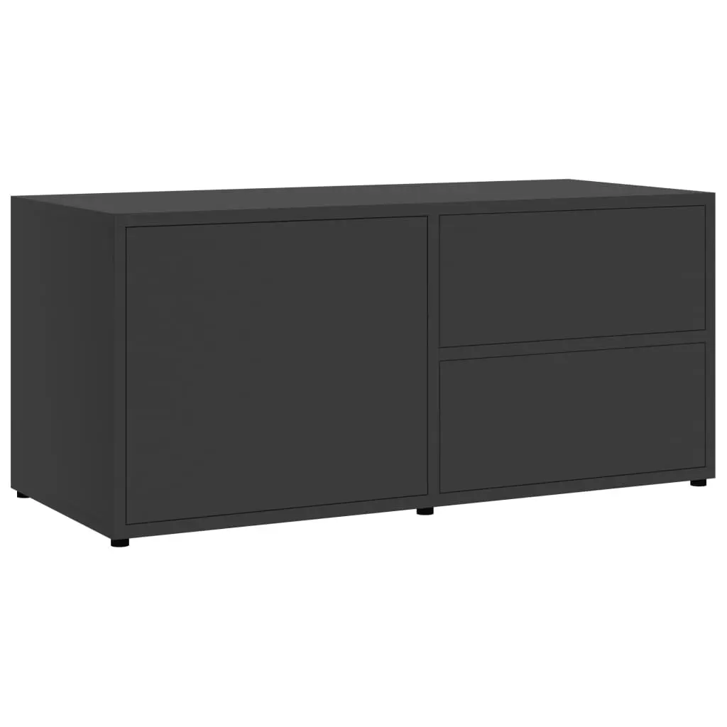 TV Cabinet Grey 80x34x36 cm Engineered Wood 801852 - Furniture