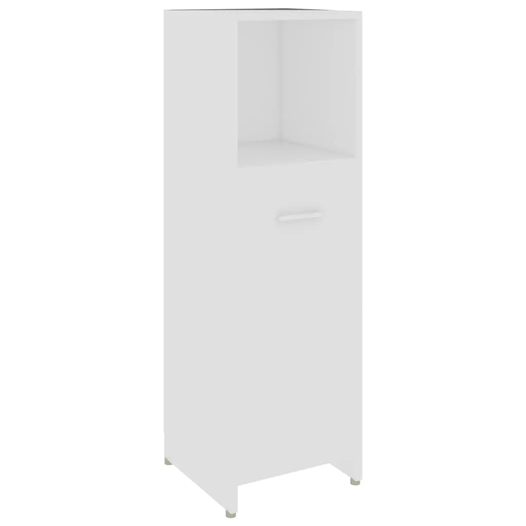 Bathroom Cabinet White 30x30x95 cm Engineered Wood 802588 - Furniture
