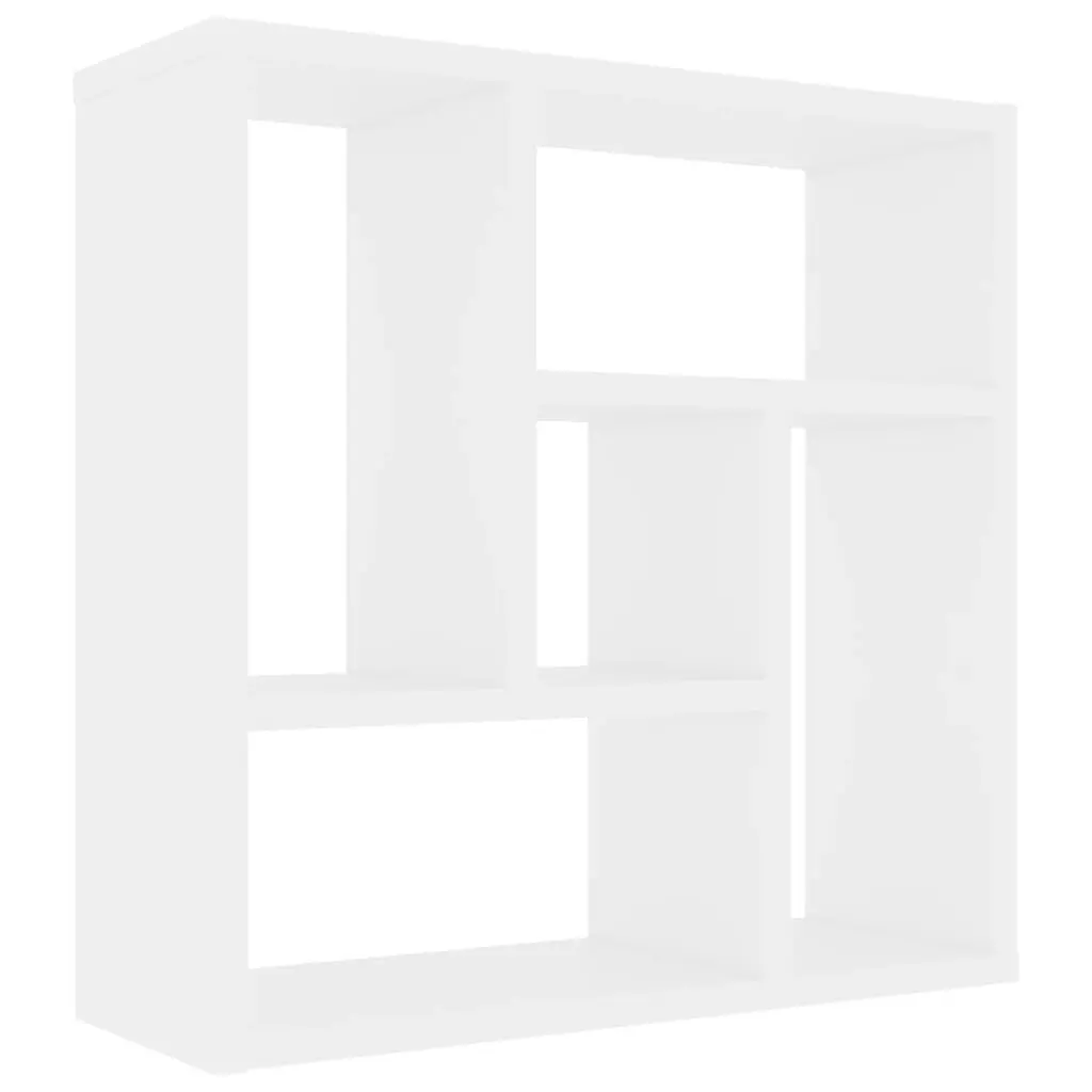 Wall Shelf White 45.1x16x45.1 cm Engineered Wood 802948 - Furniture