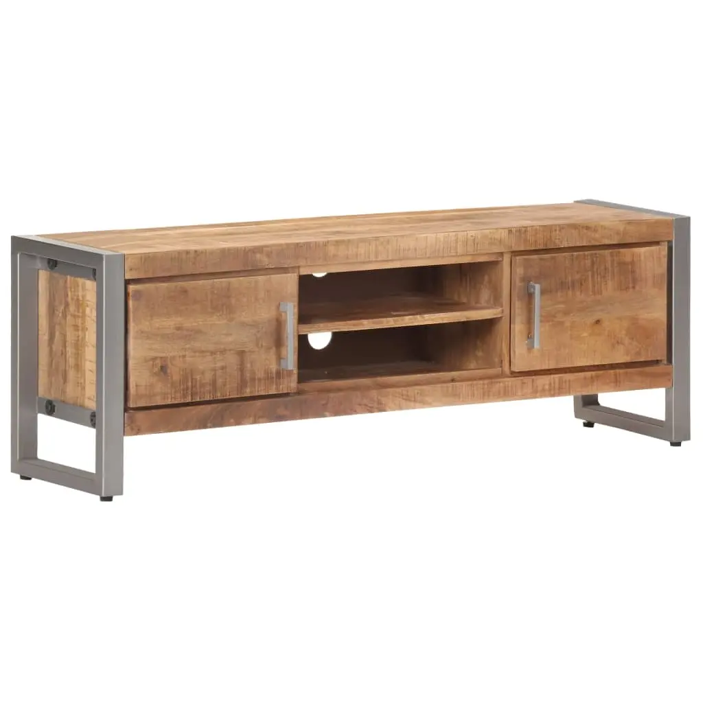 TV Cabinet 120x30x40 cm Rough Mango Wood 323486 - Furniture