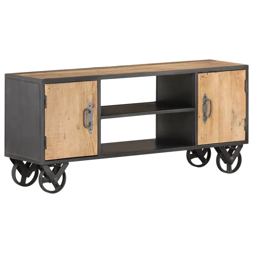TV Cabinet 110x30x49 cm Solid Reclaimed Wood 323515 - Furniture