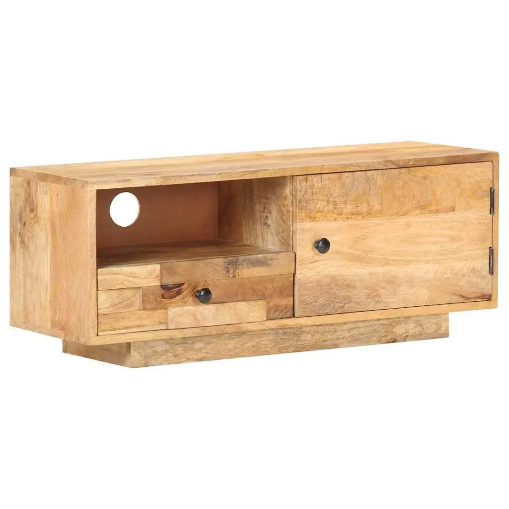 TV Cabinet 90x30x35 cm Solid Mango Wood 320466 - Furniture