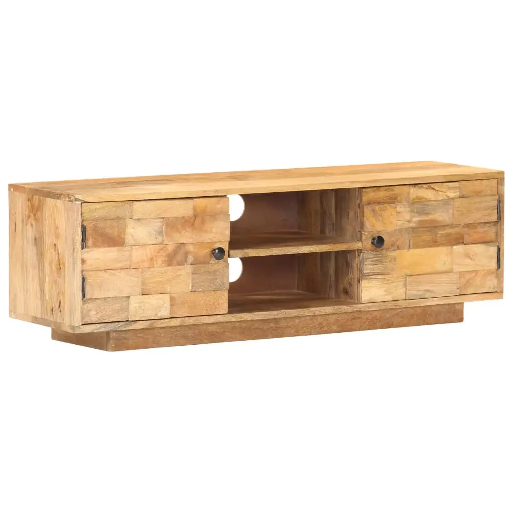 TV Cabinet 116x30x35 cm Solid Mango Wood 320472 - Furniture