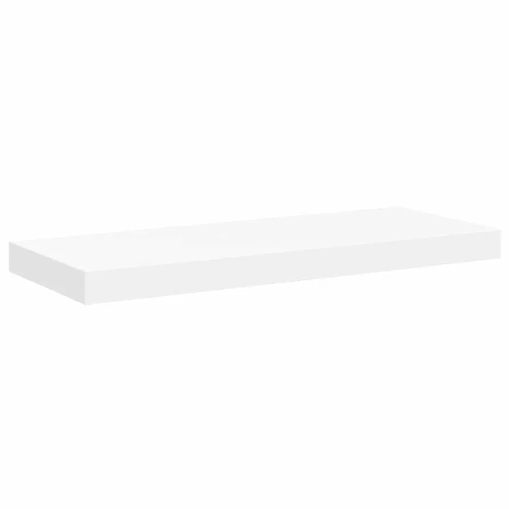 Floating Wall Shelf White 60x23.5x3.8 cm MDF 323811 - Furniture