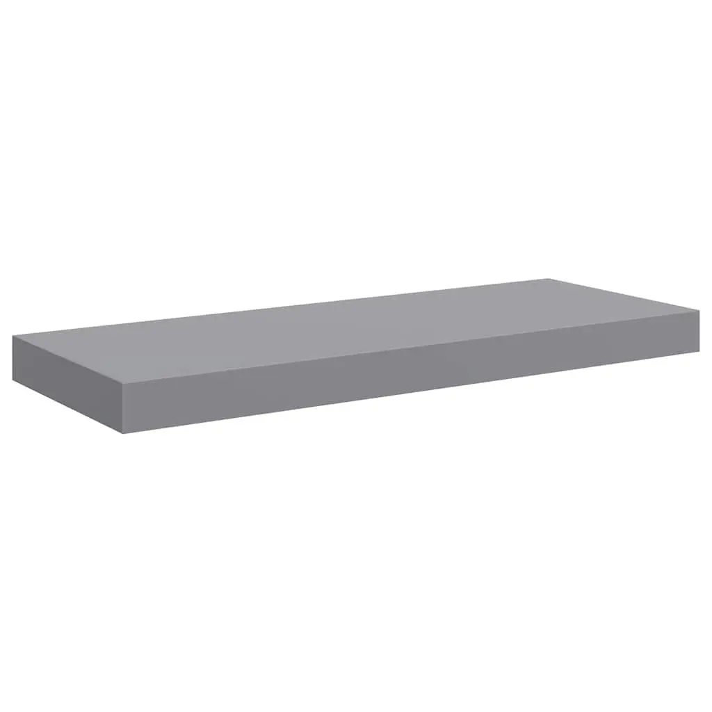 Floating Wall Shelf Grey 60x23.5x3.8 cm MDF 323853 - Furniture