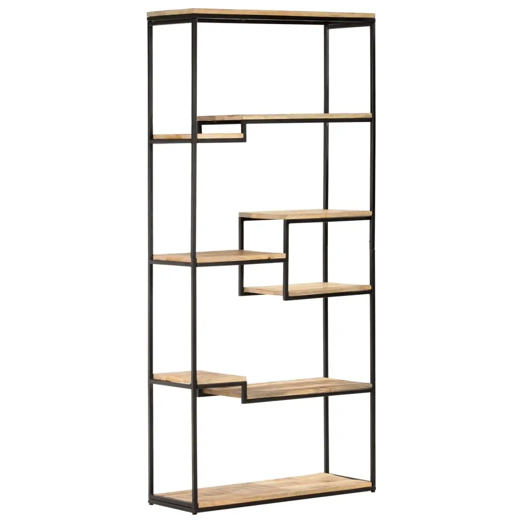 Bookcase 80x30x180 cm Rough Mango Wood 320940 - Furniture